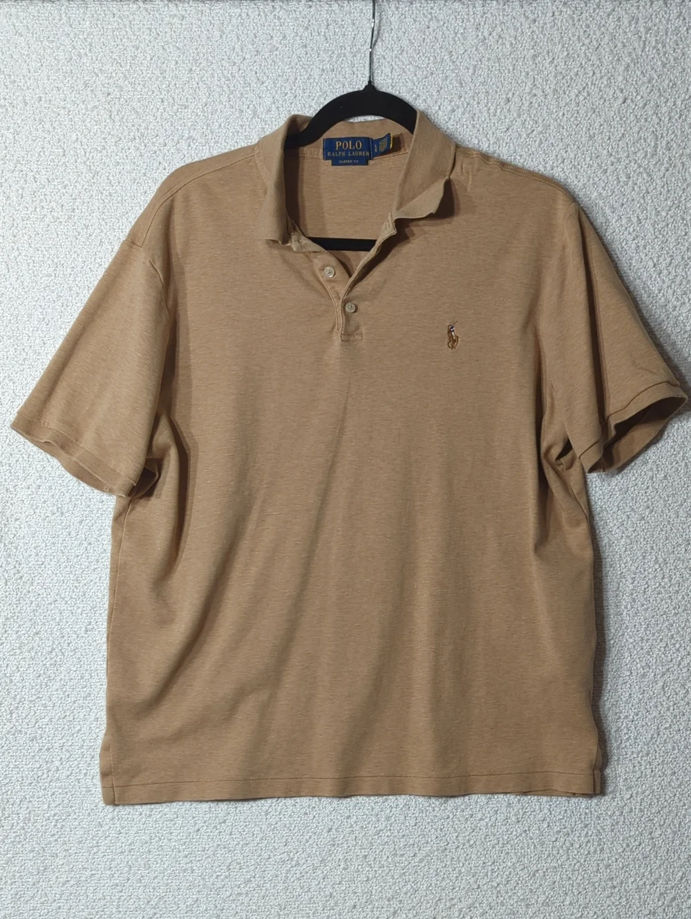 Polo by Ralph Lauren Men's Tan Short Sleeve Polo Shirt